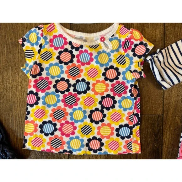 Baby Girl 12 Months Summer Clothes Skort Tutu Shirts Lot Bundle Outfits Kindness - Picture 3 of 16